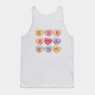 Pills Love XOXO Hug Me Be Mine Best Day Miss You Tank Top